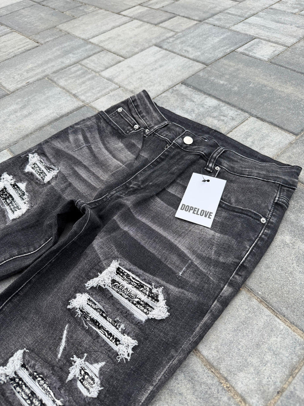 Black Bandama Jeans
