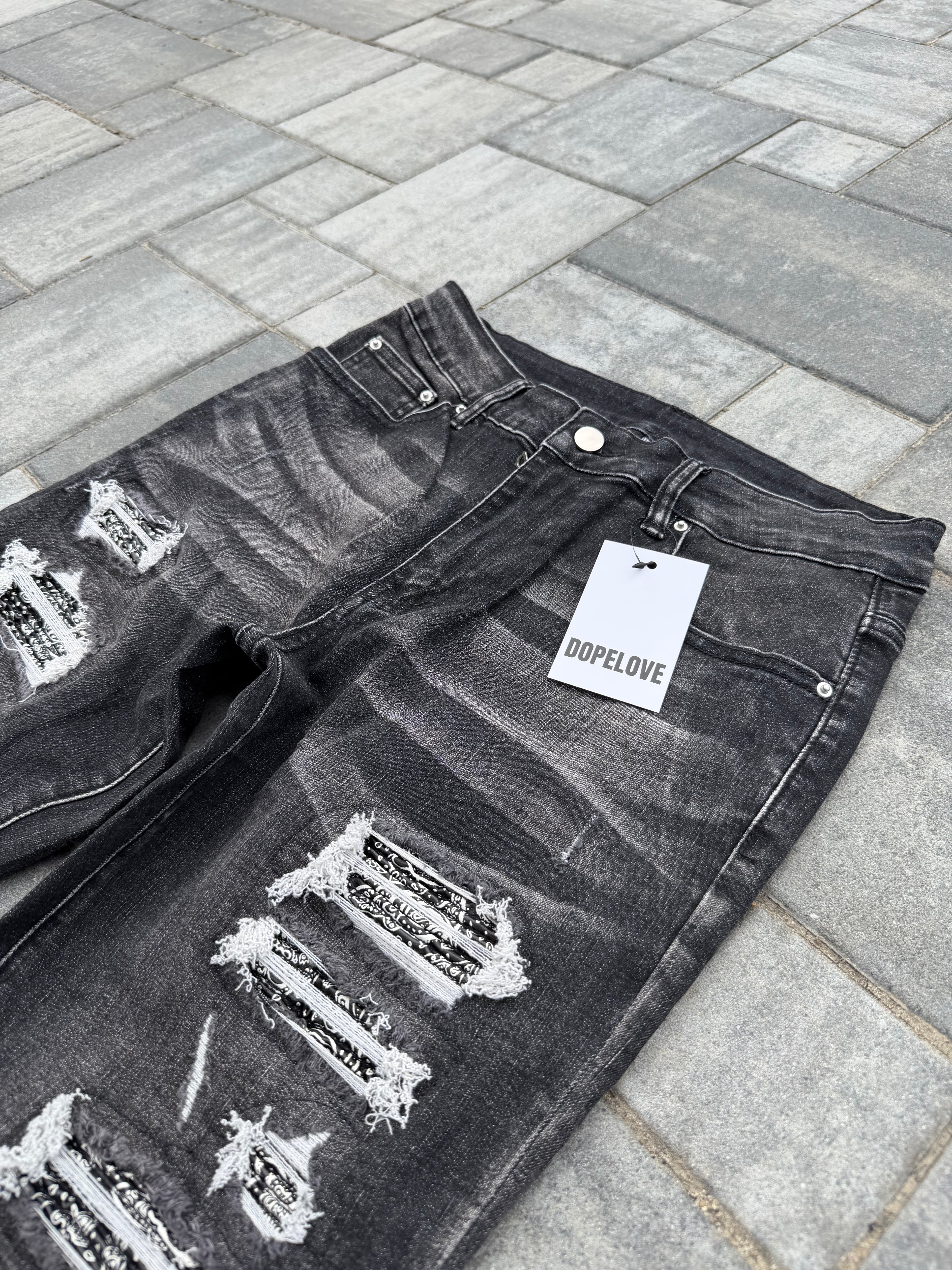 Black Bandama Jeans