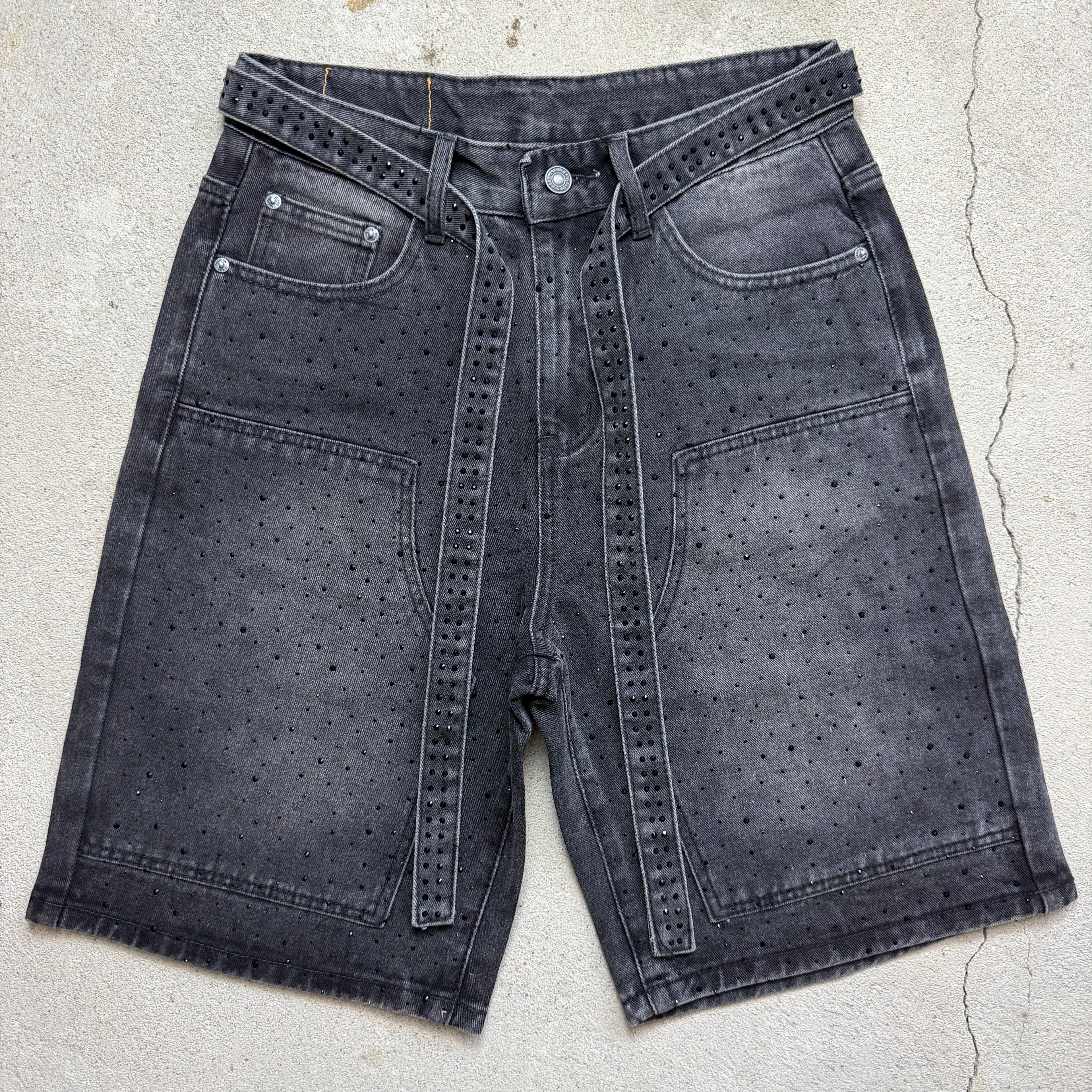 Black Rightstone Laced Shorts
