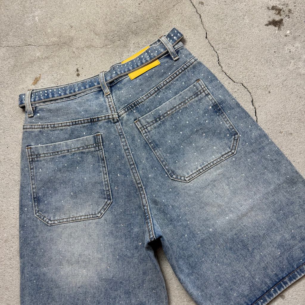 Blue Rightstone Laced Shorts