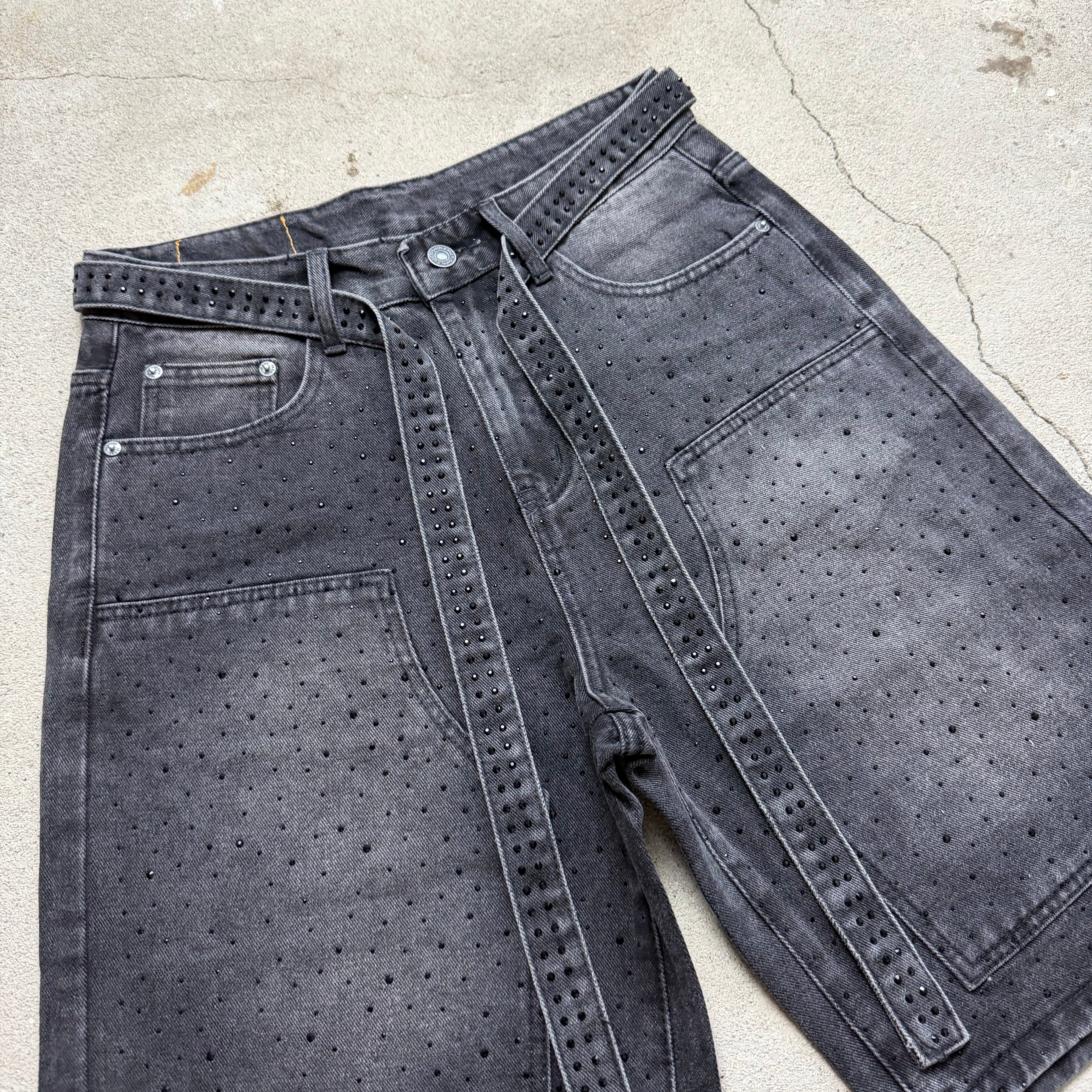 Black Rightstone Laced Shorts