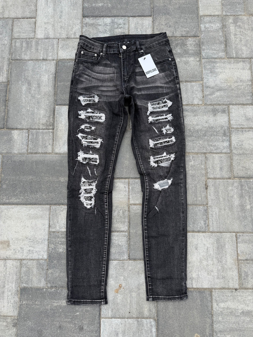 Black Bandama Jeans