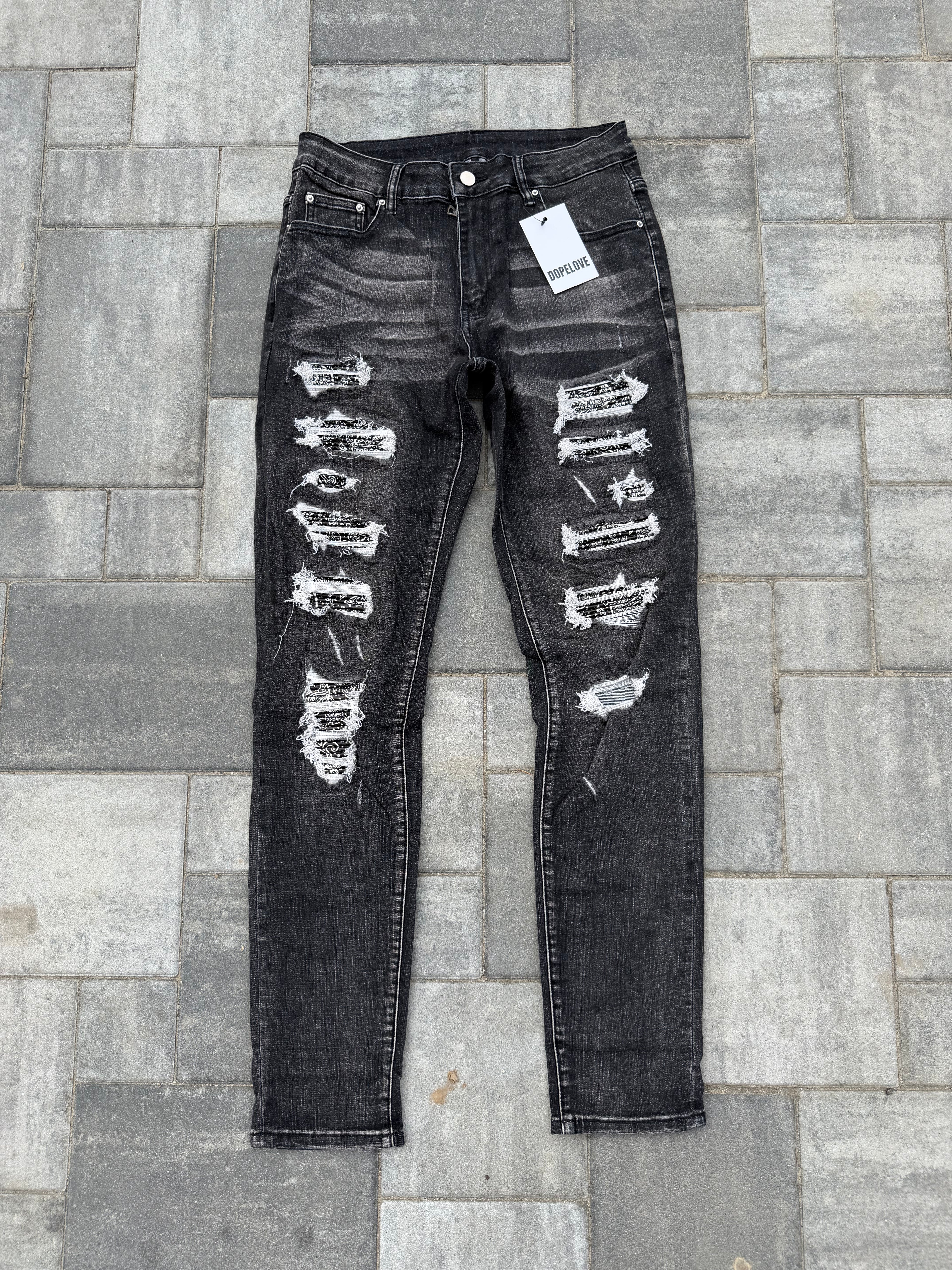 Black Bandama Jeans