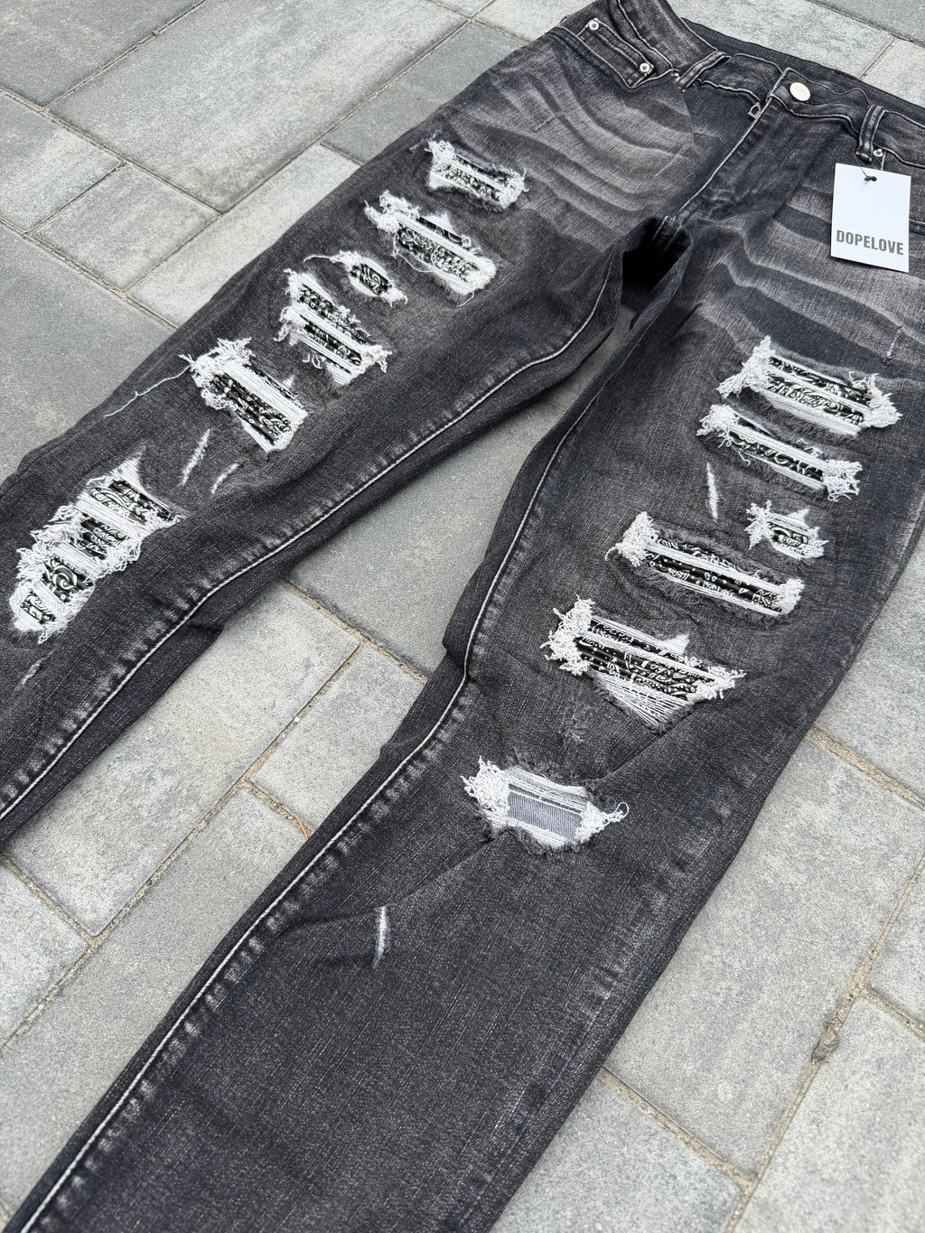 Black Bandama Jeans