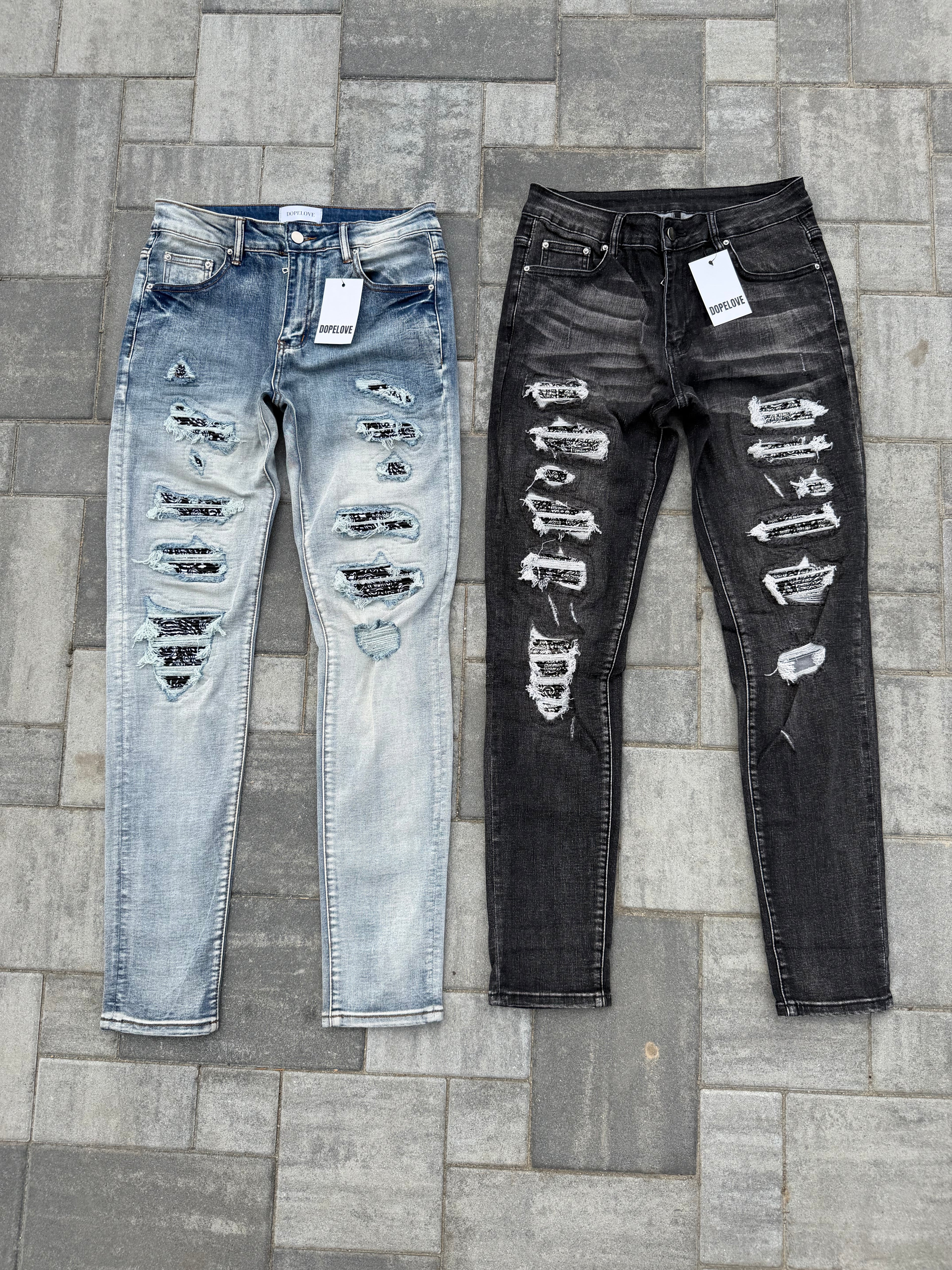 Black Bandama Jeans