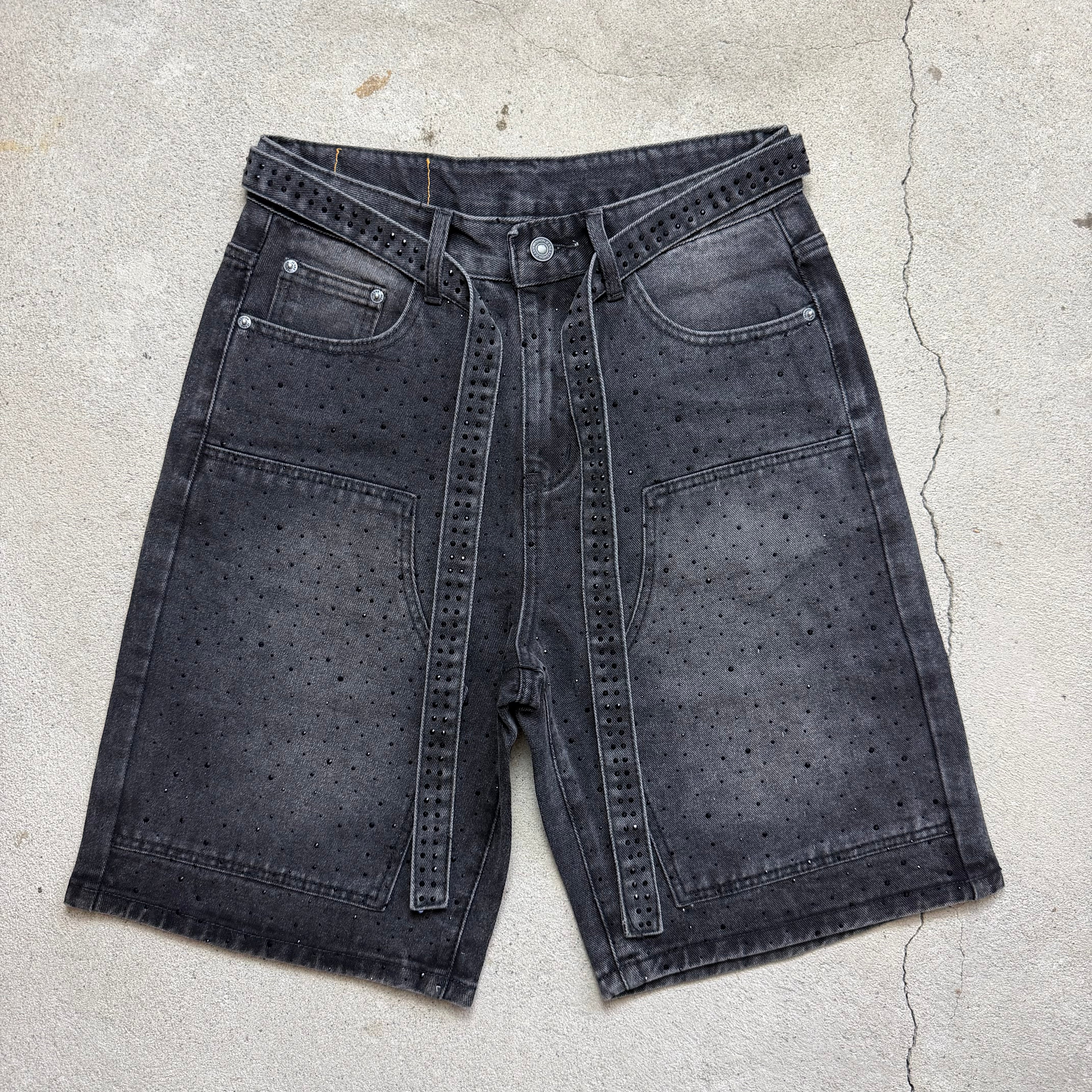 Black Rightstone Laced Shorts